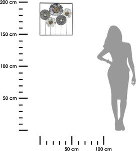 Atmosphera Metalowa dekoracja ścienna 50x50cm 2