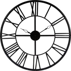 Atmosphera Czarny zegar ścienny vintage 1