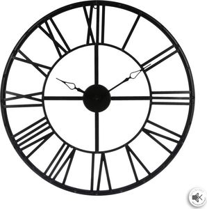 Atmosphera Czarny zegar ścienny vintage 4
