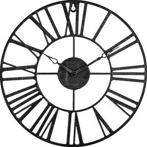 Atmosphera Czarny zegar ścienny vintage 36,5 cm 1
