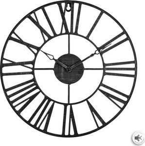 Atmosphera Czarny zegar ścienny vintage 36,5 cm 4