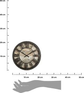 Atmosphera Brązowy zegar ścienny vintage 21 cm 2