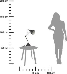 Lampka biurkowa Atmosphera czarna  (168231) 2