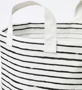 Kosz na pranie Ikea IKEA KLUNKA TORBA KOSZ NA PRANIE BIAŁY W PASKI 60L 2