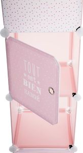 Składana szafka do pokoju dziecka różowa 4