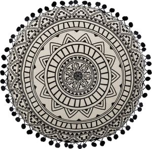 Atmosphera Okrągła poduszka dekoracyjna Delhi Boho 40 cm 1