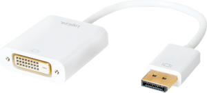 Adapter AV LogiLink DisplayPort - DVI-D biały (CV0058B) 1