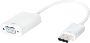 Adapter AV LogiLink DisplayPort - D-Sub (VGA) biały (CV0059B) 1