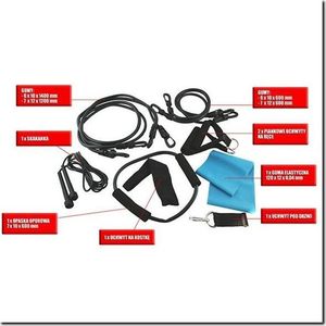 HMS TX02 ZESTAW DO ĆWICZEŃ SIŁOWYCH 11