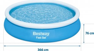 Bestway Basen rozporowy Fast Set 366cm (57273) 4