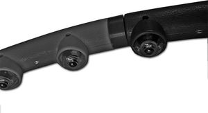 Eb Fit Hula Hop 98cm z masażerem czarno-szara EB FIT 1029313 2