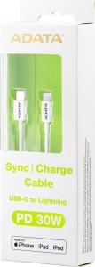 Kabel USB ADATA USB-C - Lightning 1 m Biały (AMFICPL-1M-CWH) 4