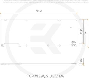 EKWB EKWB Quantum Vec XC3 RTX 80/90 Backpl. silver - 3831109832677 3