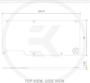 EKWB EKWB Quantum Vector RTX 3080/3090 Backpl. Ni - 3831109829981 3