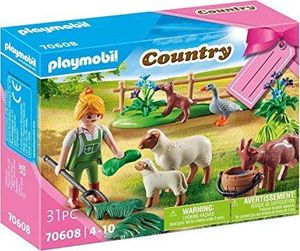 Playmobil Zestaw upominkowy Farmerka ze zwierzętami (70608) 1