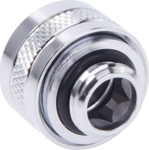 Alphacool Alphacool Eiszapfen PRO 13mm HardTube Fitting G1 / 4 - Chrome Sixpack, connection 3
