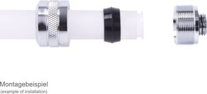 Alphacool Alphacool Eiszapfen PRO 13mm HardTube Fitting G1 / 4 - Chrome Sixpack, connection 4