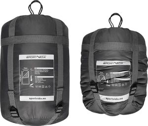 SportVida ŚPIWÓR KOŁDRA Z KAPTUREM 200g/m2 HOLLOW FIBRE + BAWEŁNA 13