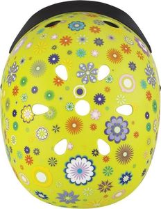 Globber Kask dziecięcy Globber Elite Lights 507-106 Lime Green-Flower Uniwersalny 4