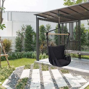 ProGarden Hamak Brazylijski fotel podwieszany huśtawka grafitowy 6