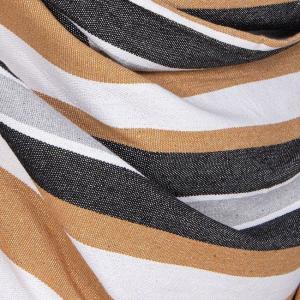 Springos Hamak brazylijski z poduszkami, fotel wiszący 130x100cm kolorowe pasy 3