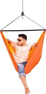 ZunZun Turystyczny fotel hamakowy z zestawem montażowym, pomarańczowy ZZV14 2
