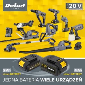 Wiertarka Rebel RB-1011 18 V udarowa 10
