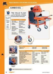 Norton Clipper NORTON CLIPPER JUMBO 651 1.30.3 PIŁA PILARKA PRZECINARKA MURARSKA STOŁOWA STOLIKOWA DO KAMIENIA PUSTAKÓW BLOKÓW BUDOWLANA 650mm 2.2KW 230V 11