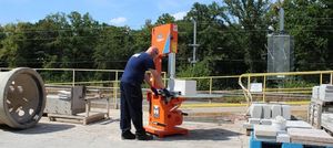 Norton Clipper CB651 PIŁA PILARKA PRZECINARKA TAŚMOWA MURARSKA STOŁOWA STOLIKOWA DO PUSTAKÓW BLOCZKÓW BUDOWLANA 1.8KW 230V 5