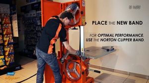 Norton Clipper CB651 PIŁA PILARKA PRZECINARKA TAŚMOWA MURARSKA STOŁOWA STOLIKOWA DO PUSTAKÓW BLOCZKÓW BUDOWLANA 1.8KW 230V 10