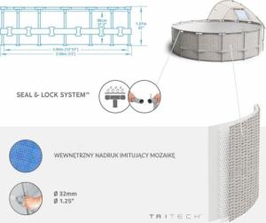 Bestway Basen stelażowy Power Steel 396cm (5614V) 5