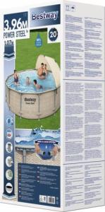 Bestway Basen stelażowy Power Steel 396cm (5614V) 6