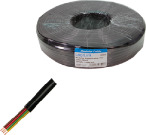 LogiLink Kabel telefoniczny czterożyłowy, 100m, czarny (CM04) 3