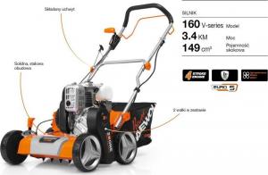 Daewoo DSC 4000 Wertykulator spalinowy do trawy areator 2w1 + 2 wałki metalowa obudowa 10