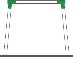 KBT Łącznik trójnog do budowy huśtawki belka kwadratowa 9x9cm 3