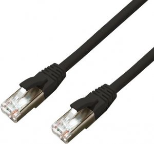 MicroConnect CAT6A S/FTP 0.5m Black LSZH 1