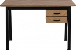 Biurko Actona Brighton Herringbone brązowo-czarne 2