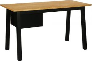 Biurko Actona Brighton Herringbone brązowo-czarne 5