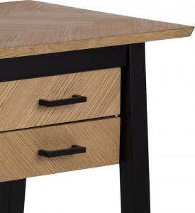 Biurko Actona Brighton Herringbone brązowo-czarne 7