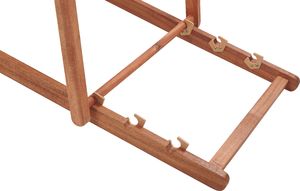 Beliani Leżak ogrodowy ciemne drewno akacjowe Anzio 6