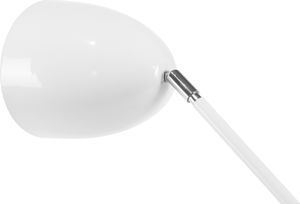 Lampa podłogowa Beliani Lampa podłogowa regulowana metalowa biała CHANZA 4