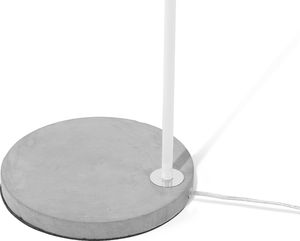 Lampa podłogowa Beliani Lampa podłogowa regulowana metalowa biała CHANZA 6