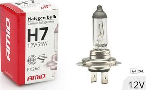 AMiO Żarówka halogenowa H7 12V 55W filtr UV (E4) 1