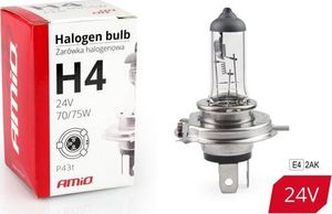 AMiO Żarówka halogenowa H4 24V 70/75W filtr UV (E4) 1