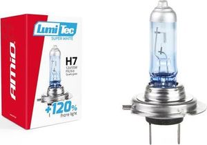 AMiO Żarówka halogenowa H7 12V 55W LumiTec SuperWhite +120% 1