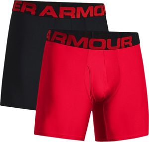 Under Armour Under Armour Charged Tech 6in 2 Pack 1363619-600 S Czerwone 1