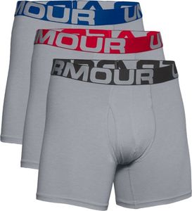 Under Armour Under Armour Charged Cotton 6IN 3 Pack 1363617-011 S Szare 1