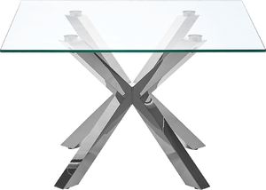 Beliani Stolik kawowy szklany srebrny STARLIGHT 2
