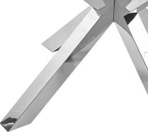 Beliani Stolik kawowy szklany srebrny STARLIGHT 4