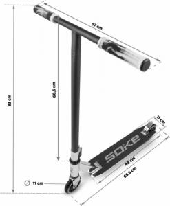 Hulajnoga Soke EVO Street Srebrny (1616) 12